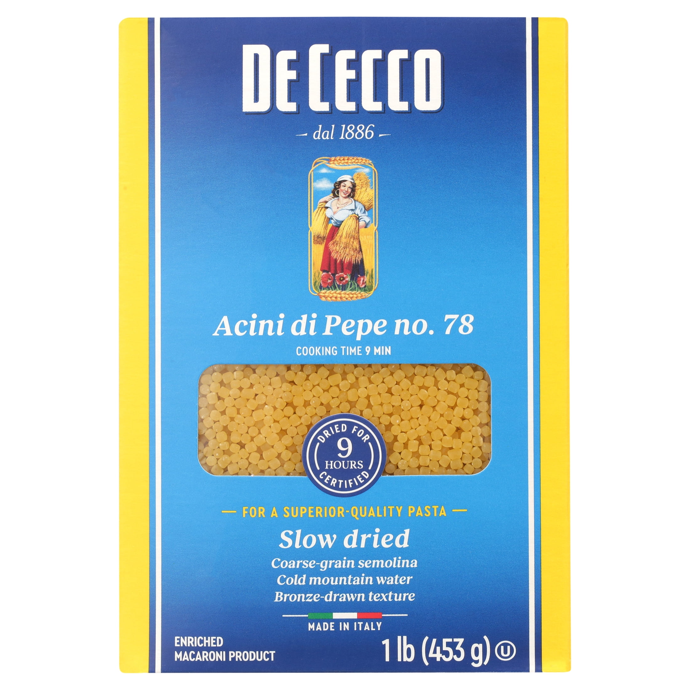 Buy De Cecco Acini di Pepe No. 78 Pasta, 16 oz Online at Lowest Price