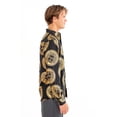 thumbnail image 4 of Ragstock Medusa Foil Long Sleeve Button Up Shirt, 4 of 4