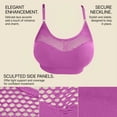 thumbnail image 7 of WAGUTH Mesh Sports Bra for Women Wirefree Adjustable Strap Padded Yoga Bra Hollow Out Soft Breathable Bra for Workout, 7 of 7