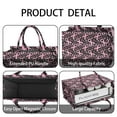 thumbnail image 4 of Large Capacity Tote Bag,Breast Cancer Survivor Pink Ribbon Black Handbag Fashion Luxury Tote Bag,15.7"x13"x 5.1" Inches,Laptop Compatible, 4 of 6