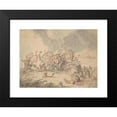 thumbnail image 2 of Thomas Rowlandson 18x14 Black Modern Framed Museum Art Print Titled - The Overturned Coach (ca. 1780-1825), 2 of 5
