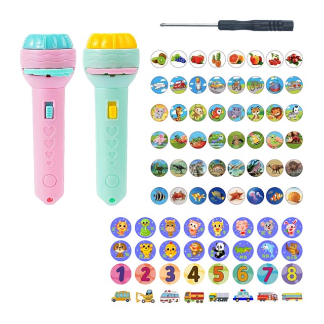 Proyector de antorcha Zulema Slide 80 Animal Patterns Bedtime Estilo B