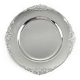 thumbnail image 3 of Balsa Circle 6 Silver 13" Acrylic Round Charger Plates Decorations Embossed Rim, 3 of 8