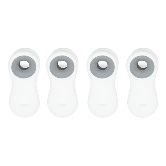 Pinzas magnéticas multiusos OXO Good Grips, color blanco (paquete de 4)