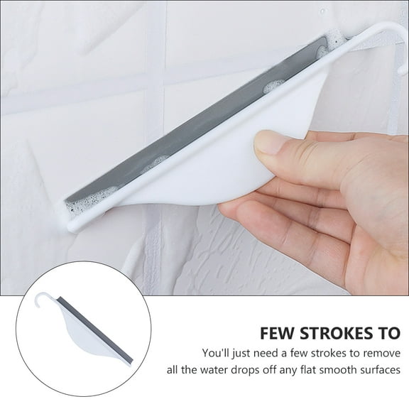 YSNOOWE Bathroom Glass Squeegee Wiper for Homeowners 1Pcs White