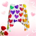 thumbnail image 4 of UPPADA Valentine Sweatshirt Women Love Heart Printed Long Sleeve Pullover Shirt Casual Round Neck Top for Valentine Gifts Yellow,XXL, 4 of 6