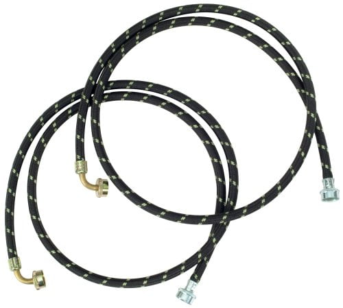 Genuine OEM Whirlpool 8212487RC 2-5' industrial-grade braided washer hoses 