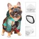 thumbnail image 3 of Fotbe Meditating French Bulldog Sudadera con Estampado para Perros Pequeños – Suéter con Capucha para Mascotas, Tela Suave de Forro Polar con Bolsillo-X-Small, 3 of 7