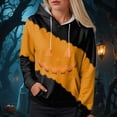 thumbnail image 2 of Godom Halloween Hoodies for Women 2025 cute Pumpkin Face Print Essentials Hoodie Sweatshirts Pullover, 2 of 6
