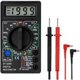 thumbnail image 1 of Multímetro digital profesional, polímetro para medir continuidad, voltímetro, amperímetro, ohmímetro, comprobador de voltaje CC, resistencia, cables de prueba y mini estuches, 1 of 5