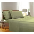 thumbnail image 2 of Elegant Comfort 1500 Thread Count Green Microfiber Flat Sheets, King, (5 Pieces ), 2 of 2