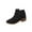 Black, variant on WRKEKC Womens Boots Ankle Booties Solid Pointed Toe Side Zipper Thick Heel Low Heel Short Boots for Ladies