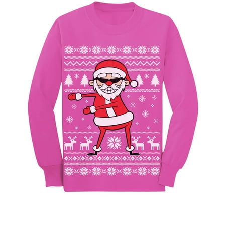 

Tstars Boys Unisex Ugly Christmas Sweater Santa Floss Kids Christmas Gift Funny Humor Holiday Shirts Xmas Party Christmas Gifts for Boy Toddler Kids Long Sleeve T Shirt Ugly Xmas Sweater