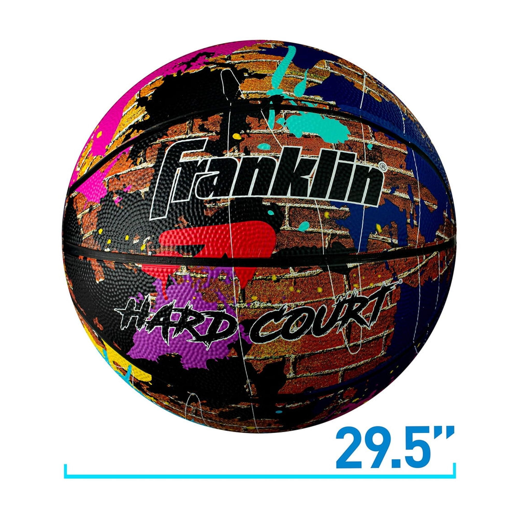Franklin Sports Indoor/Outdoor Rubber Mini Basketballs - 3 Pack - Slam Dunk  Approved - Indoor/Outdoor Ready - Basketball Pump Included