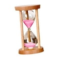 thumbnail image 3 of Temporizador de arena de 1 minuto, reloj de arena, decoración del hogar para niños y adultos. rosa, 3 of 9