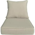thumbnail image 1 of x Coussins de Patio à Assise Profonde pour Extérieur/intérieur, Ensemble de Rembourrage en Mousse Résiliente, Hydrofuges, Résistants aux Taches et aux Intempéries, Assise Profonde, Bas Chili, 1 of 7