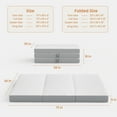 thumbnail image 6 of VKLIVING Tri-Fold Memory Foam Mattress,6 Inch Portable Floor Mattress with Washable Cover, Non-Slip Bottom & Breathable Mesh Sides for Guest Bed, Camping, Home, RV, 6 of 10