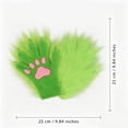 thumbnail image 3 of HJYCHN Halloween Gloves Cat Shaped with Pad Accent Full Finger Style for Women and Men Cosplay Accessory Warm Gloves Green One Size, 3 of 4