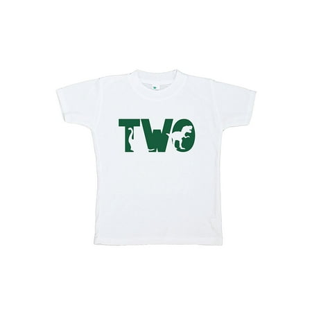 

7 ate 9 Apparel Two Second Birthday Dinosaur T-shirtT-shirt