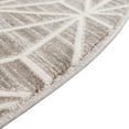 thumbnail image 3 of Jill Zarin Uptown Collection Area Rug - Fifth Avenue (8' Round Brown/Ivory), 3 of 6