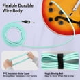thumbnail image 6 of EASTROCK Guitar Cable 20 ft , 1/4" TS Instrument Cable with Anti-Kink Design,Straight to Straight,for Electric Guitar, Bass, Keyboard, Amp,Mint Green, 6 of 7