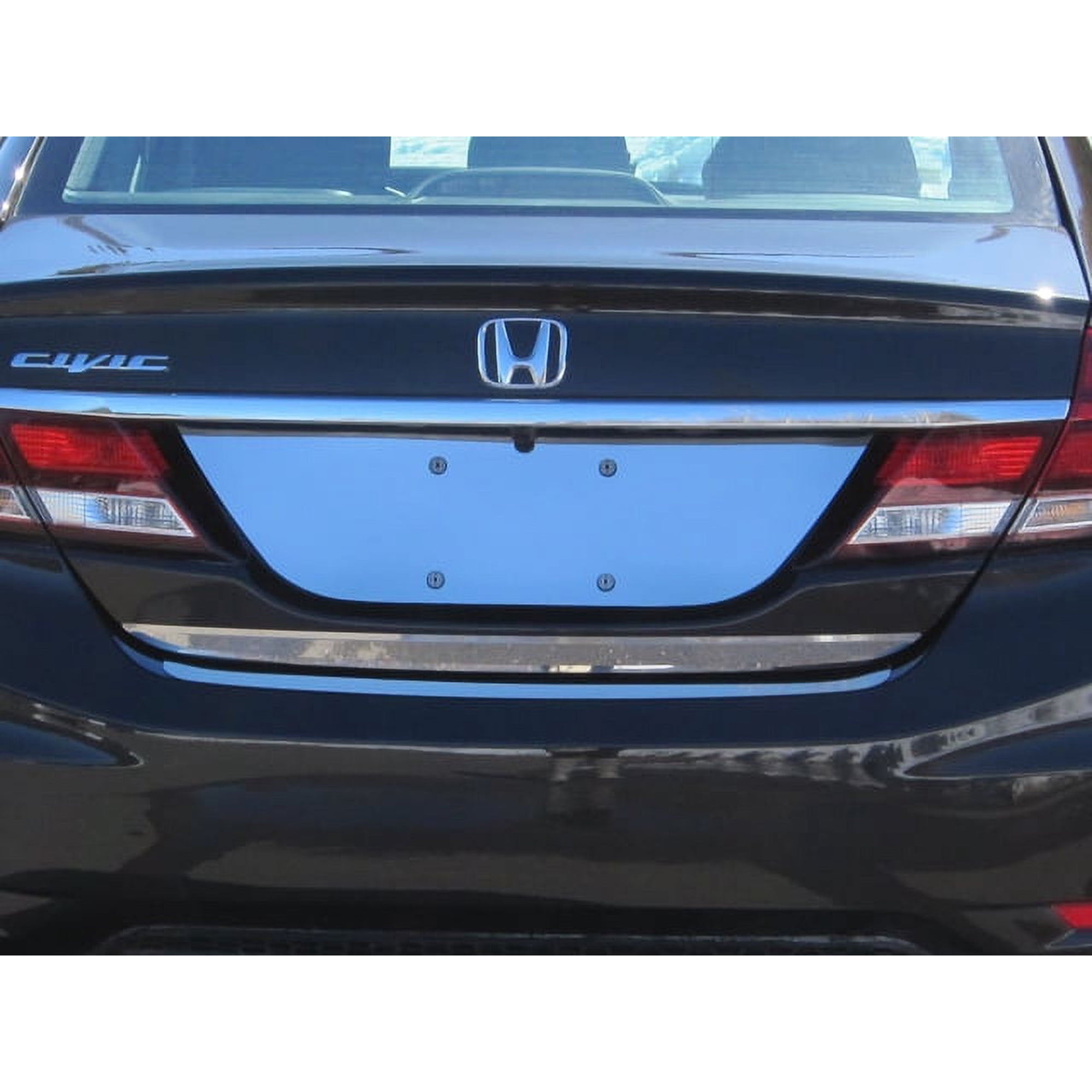 Stainless Steel Rear Deck Accent 1Pc Fits 2012-2015 Honda Civic RD12214 QAA