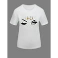 thumbnail image 2 of Lovelywholesale Women's Plus Size Crown Eye Print T-shirt, 2 of 4