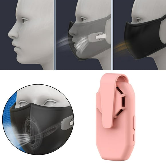 Ventilador eléctrico deportivo Mascarilla de para mascarilla Accesorios de refrigeración Ventilador de instalación Rosado Yinane Ventilador de cubierta facial