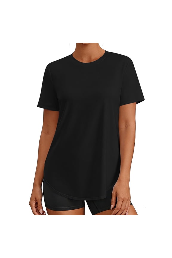 Workout Tops for Women Short Sleeve Athletic Shirts Quick Dry Running Outfits for Exercise Gym Hiking