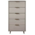 thumbnail image 5 of Manhattan Comfort Granville Light Grey 5-Drawer Tall Dresser and 3-Drawer Standard Dresser (Set of 2), 5 of 18
