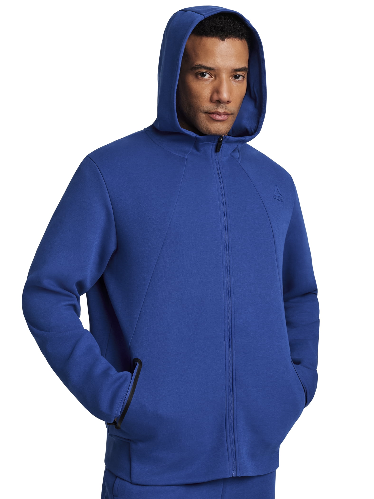 Reebok Men's and Big Men's Momentum Fleece Full Zip Hoodie, Sizes XS-5XL