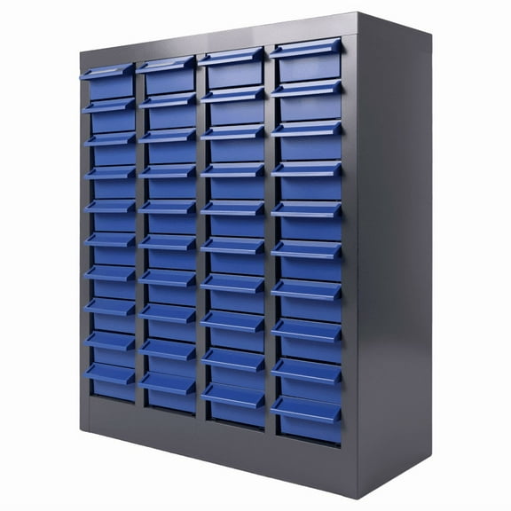 Parts Cabinet Hardware Organizer, Drawer & Label Stickers, Adjustable Dividers, Voluminous, 40 Drawers Part Cabinet Bolt and Nut Tool Storage Documents, Garage, Workshop