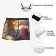 thumbnail image 3 of Balery Rainbow Cloud White Horse Calzoncillos bóxer para hombre, ropa interior de algodón suave y transpirable con cinturilla de nailon-X-Large, 3 of 5