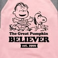 thumbnail image 3 of Peanuts - The Great Pumpkin Believer - Toddler And Youth Girls Raglan Graphic T-Shirt, 3 of 5