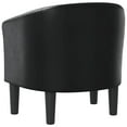 thumbnail image 6 of vidaXL Tub Chair Black Faux Leather, 6 of 7