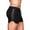 Black, variant on Men Summer Shorts Hollow Mesh Drawstring Elastic Waist Solid Color Quick Dry Surfing Fitness Sport Fitness Shorts Daily Wear Beach Shorts -Black,M