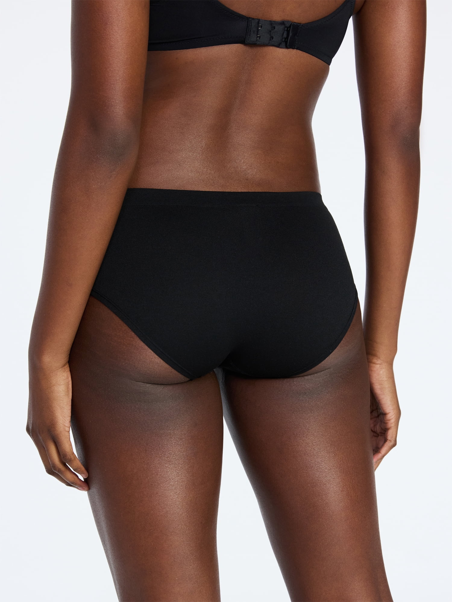 Joyspun Women's Seamless Hipster Panties, 6-Pack, Sizes XS-XXXL