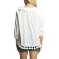 thumbnail image 3 of Roberta Roller Rabbit Women's Hafsa Top Medium White, 3 of 3