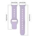 thumbnail image 4 of Correa Silicona Pulsera Repuesto Transpirable para Huawei Watch Fit 3 () Púrpura, 4 of 5