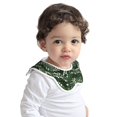 thumbnail image 2 of Bingfone Green Snakeskin Soft Bibs For Baby Boy Girl 360 Rotate Petal Absorbent Bibs Washable For Drooling Teething, 2 of 9