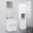 thumbnail image 2 of vidaXL Bathroom Furniture Set Indoor Storage Chipboard Multi Colours/Sizes, 2 of 115