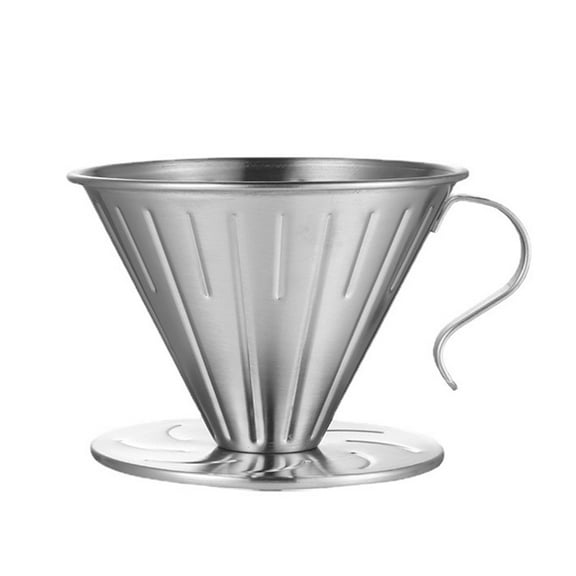 RUISINERY Hand Drip Coffee Maker Stainless Steel Filter Cup Professional Pouring Over Coffee Cup Suitable for Office or Travel