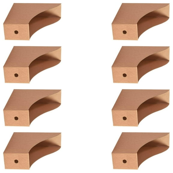 Yammee 8 Pcs File Holders Cardboard Box Document Organiser Magazine Rack for Office