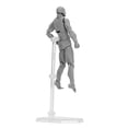 thumbnail image 1 of Drawing Action Figure, Poseable Desktop Decoration Drawing Mannequin Pedestal Support Multifunctional with Base for Photography Gray Male, 1 of 7