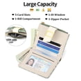 thumbnail image 4 of LOUEBICA Small Wallets for Women Bifold Vegan Leather Wallet RFID Blocking Floral Pattern Card Holder with Zipper Pocket, 4 of 7