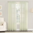 thumbnail image 2 of No. 918 Millennial Emily Solid Sheer Rod Pocket Single Curtain Panel, 2 of 7