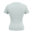 thumbnail image 6 of SHITINN Women's Fashion T Shirt Slim Fit Short Sleeve Round Neck Top for Casual Yoga Workout Dail Womens Short Sleeve Blouses Spring Tops for Women Womens Clothing, 6 of 6