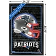thumbnail image 2 of NFL New England Patriots - Neon Helmet 23 Wall Poster, 22.37" x 34" Framed, 2 of 6