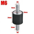 thumbnail image 4 of 4X Rubber Buffer Set Vibration Damper Silent Block Rubber Metal Buffer M5 M6 M8, 4 of 7