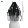 thumbnail image 2 of Black Veil for Halloween Festival Roleplay Costume Accessory Tulle Veil Bride Cosplay Veil for Theme Party Headwear, 2 of 9